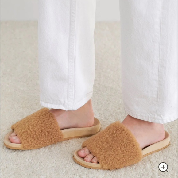 NWT JENNI KAYNE Shearling Slide Sandal Size 38 - Picture 2 of 7